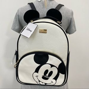 Mickey Mouse Backpack White with Mickey Ears